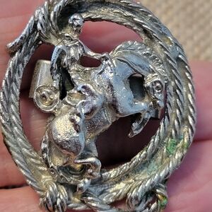 Vintage Silver Equestrian Bolo